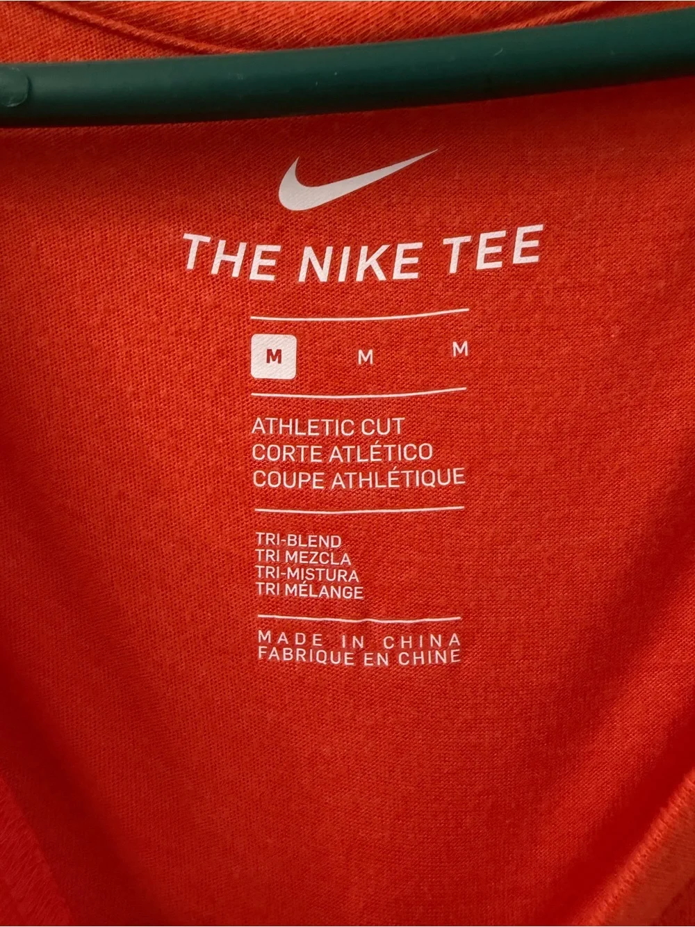 Nike Women's Clemson Tigers Stripe Bar Tri-Blend V-Neck T-Shirt